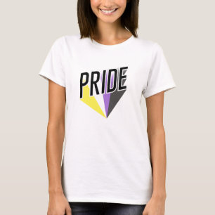 Camiseta Burst de Orgulho Não Binário