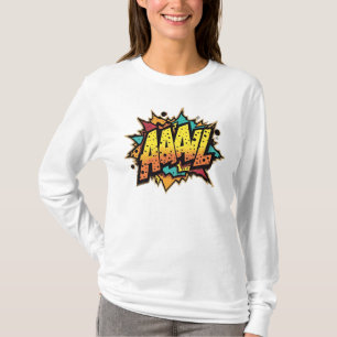 Camiseta Burst do Livro de BD: AAAL! Pop Art Long Sleeve
