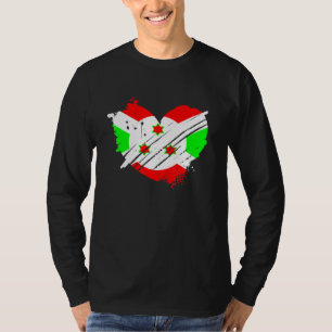 Camiseta Burundi Flag I Love Burundi Está No Meu Dna Burund