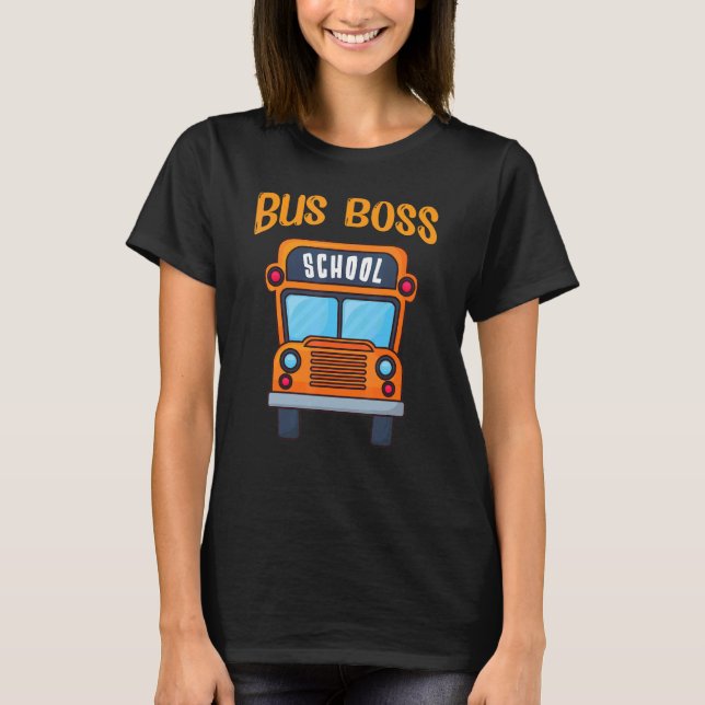 Camiseta Bus Boss School Bus (Frente)