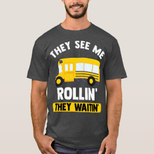 Camiseta Bus Bus Driver Omnibus Profissão de Transporte Púb