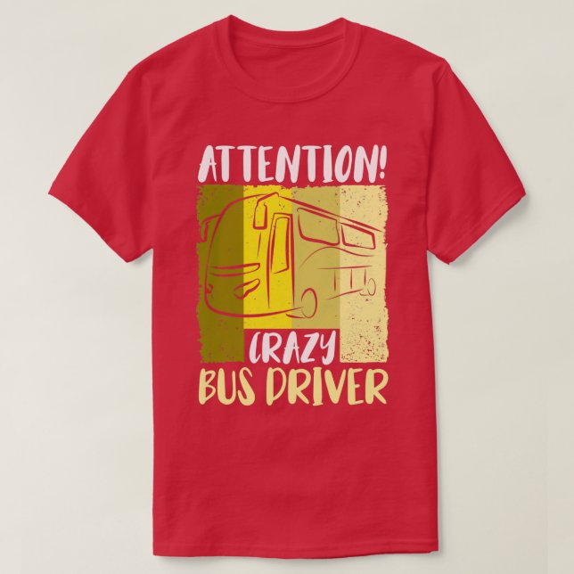 Camiseta Bus Busfahrer Schulbus Autobus 5 (Frente do Design)