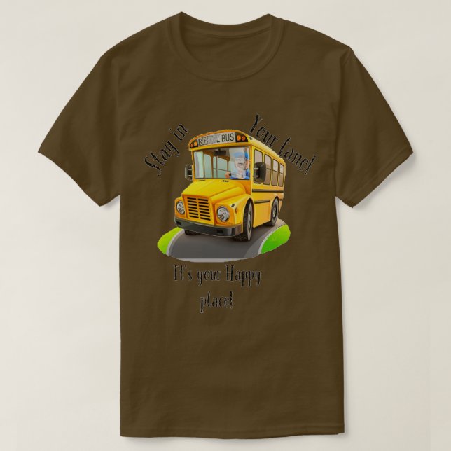 Camiseta Bus Driver fica na sua pista (Frente do Design)