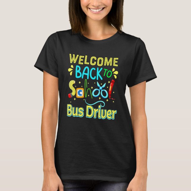 Camiseta Bus Driver First Day Of School Y'All Gonna Learn T (Frente)