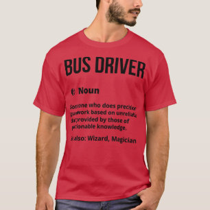Camiseta Bus Driver Funny Definition Bus Dirigindo Engraçad