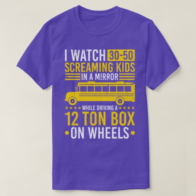 Camiseta Bus Driver Funny School Bus Driver (Frente do Design)