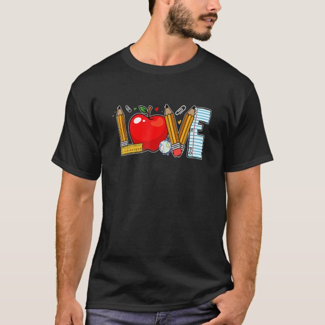 Camiseta Bus Driver Love Back To School Teacher First Day O (Frente)