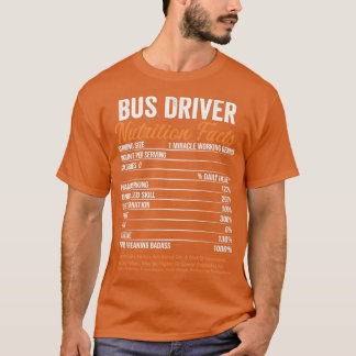 Camiseta Bus Driver Nutrition Fata Ideias engraçadas de pre