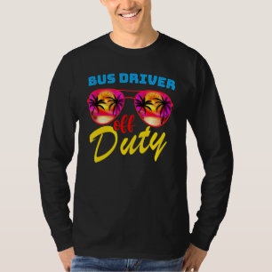 Camiseta Bus Driver Off Duty Sunglass Beach Sunset