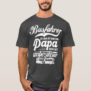 Camiseta Bus Driver Papa Bus Dirigindo Vovô Bus Público Bus