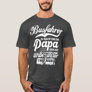 Camiseta Bus Driver Papa Bus Dirigindo Vovô Bus Público Bus