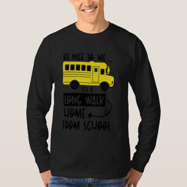Camiseta Bus Driver Profissão Escola Bus Diversão Escola de (Frente)