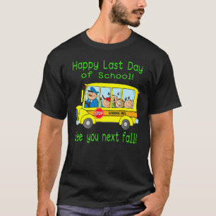 Camiseta Bus Driver Summer Vacation Student Happy Last Day