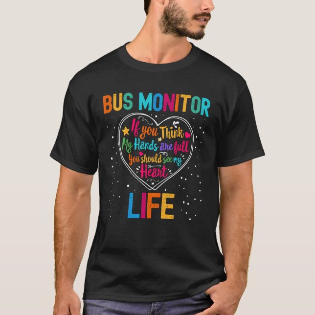 Camiseta Bus Monitor Life Appreciation Week Back to School  (Frente)