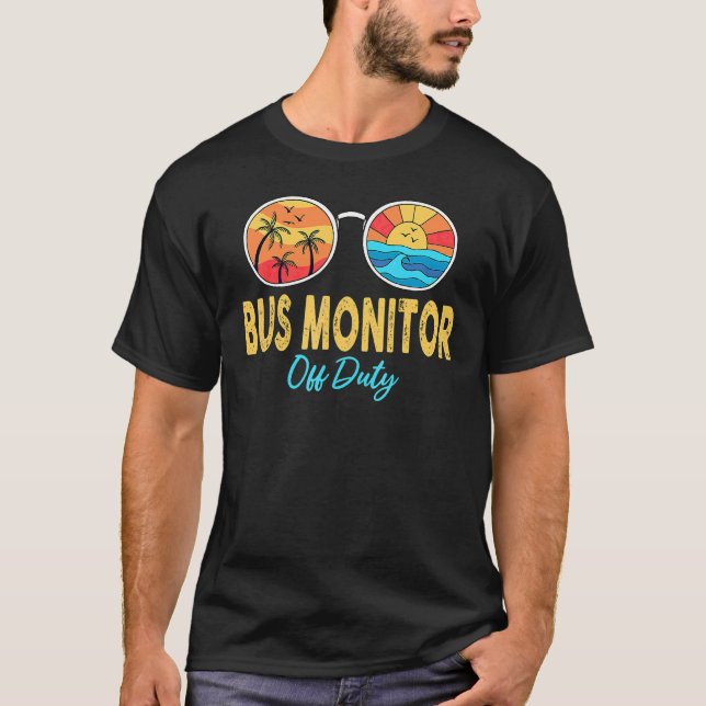 Camiseta Bus Monitor Off Duty Sunglass No Dia Passado Da Es (Frente)