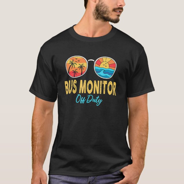 Camiseta Bus Monitor Off Duty Sunglass No Dia Passado Da Es (Frente)