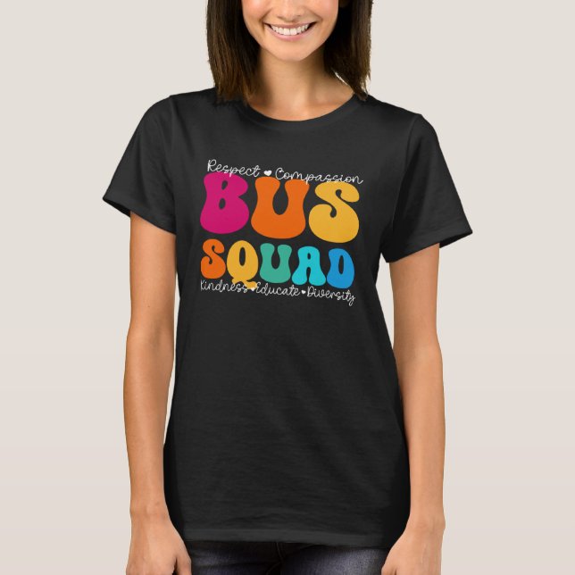 Camiseta Bus Squad Appreciation Week Back to School (Frente)