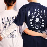 Camiseta Busca de Cruzamentos da Família Alasca Personaliza<br><div class="desc">Desligue a aventura do Alaskan da sua família com nossa "Família Personalizada Alaska Cruise Wildlife Scavenger Hunt T-Shirt"! Essas camisas personalizadas vão melhorar suas excursões e viagens à vida selvagem com mais entusiasmo. Cada camisa pode ser personalizada com seu nome de família e data de viagem, fazer-a como uma única...</div>