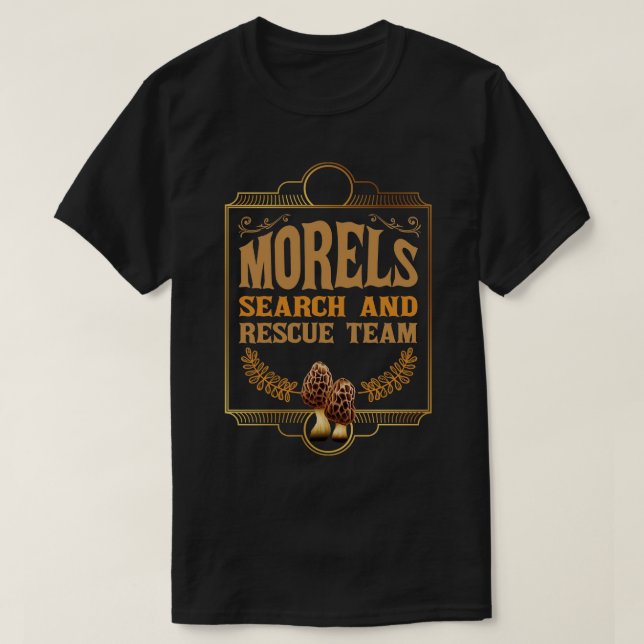 Camiseta Busca E Salvamento Da Equipe De Morels Caça De Cog (Frente do Design)