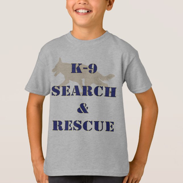 Camiseta Busca K-9 e salvamento GSD (Frente)