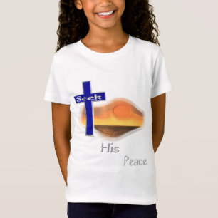 Camiseta Busca o presente cristão de paz dele