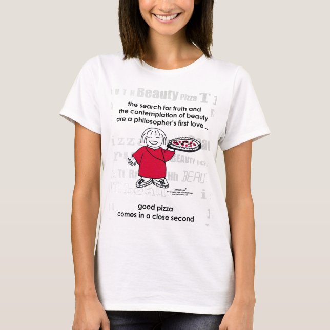 CAMISETA BUSCA PARA A VERDADE & A PIZZA! (Frente)