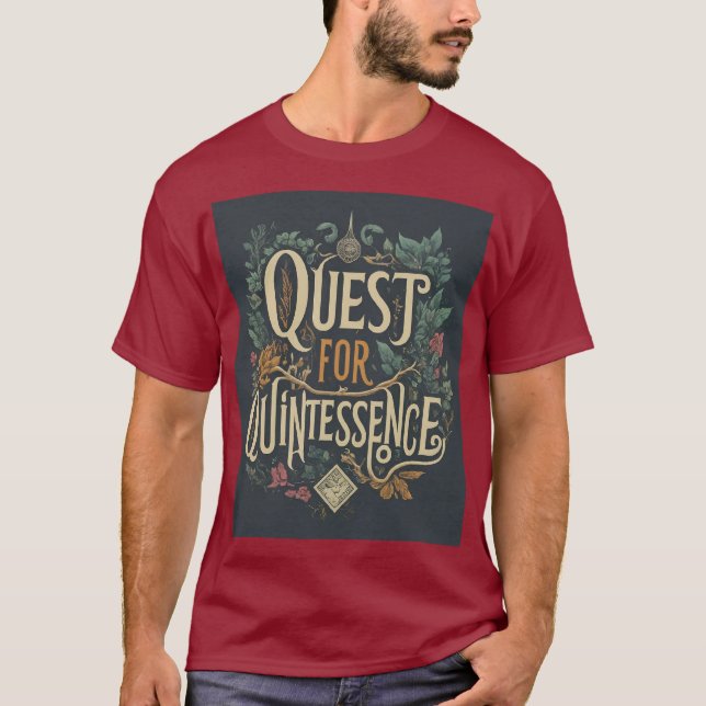 Camiseta "Busca por quintessência" (Frente)