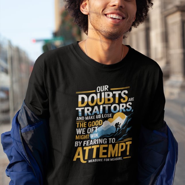 Camiseta Busca sem rosto - Shakespeare motivacional (Criador carregado)