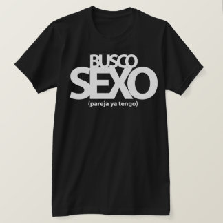 Camiseta Busco Sexo. Blanco T-Shirt
