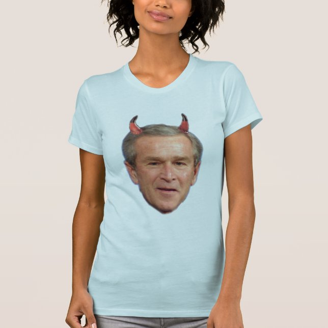 Camiseta Bush - diabo, Cheney - diabo (Frente)