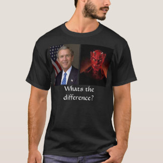 Camiseta Bush e o diabo, o que são a diferença?