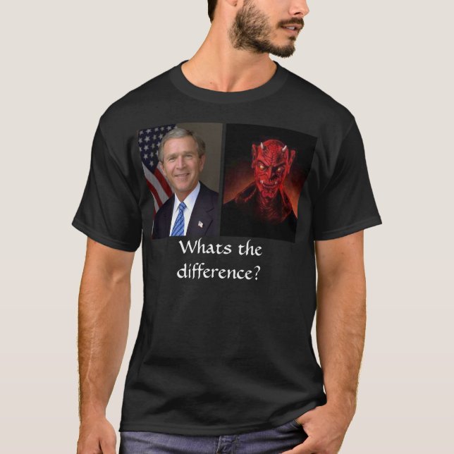 Camiseta Bush e o diabo, o que são a diferença? (Frente)