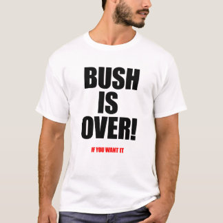 Camiseta Bush está sobre o vermelho