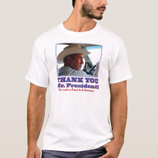 Camiseta Bush-Obrigado-Americano (Frente)
