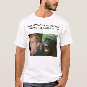 Camiseta Bush ou chimpanzé?