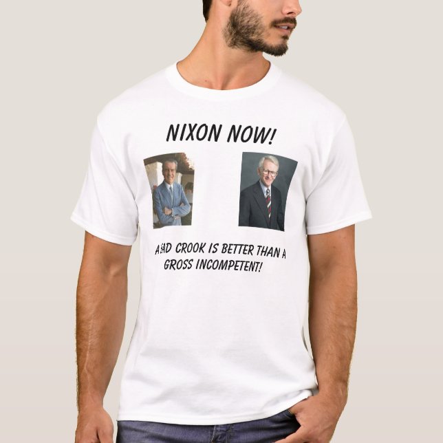 Camiseta bush_points, nixon1972, Nixon agora! … - (Frente)