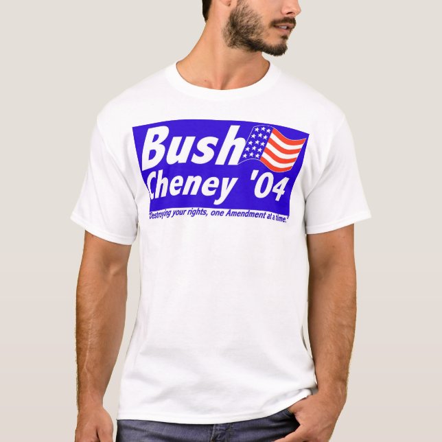 Camiseta Bush que destrói direitos (Frente)
