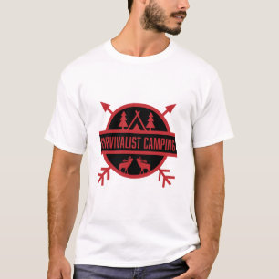 Camiseta Bushcraft de acampamento de sobrevivência  
