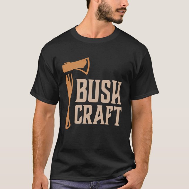 Camiseta Bushcraft Outdoor Survival Living Nature Camping H (Frente)