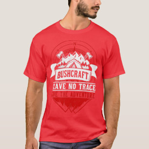 Camiseta Bushcraft vive na sobrevivência de aventura ao ar