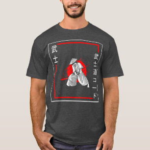 Camiseta Bushido Code Samurai Calliographic Vintage Japonês