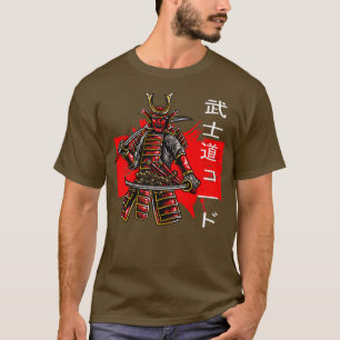 Camiseta Bushido Code Warrior Samurai Japonês Bushido Kanj