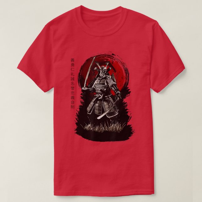 Camiseta Bushido Samurai - Guerreiro Japonês (Frente do Design)