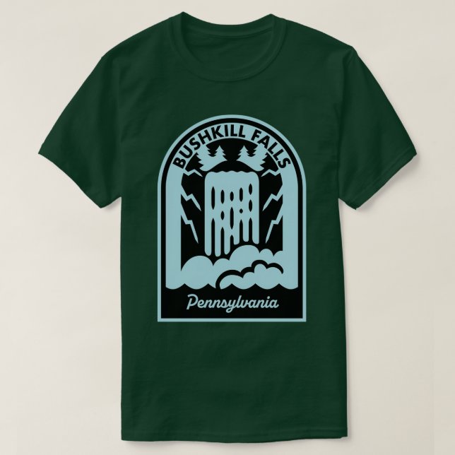 Camiseta Bushkill Falls Pennsylvania  (Frente do Design)