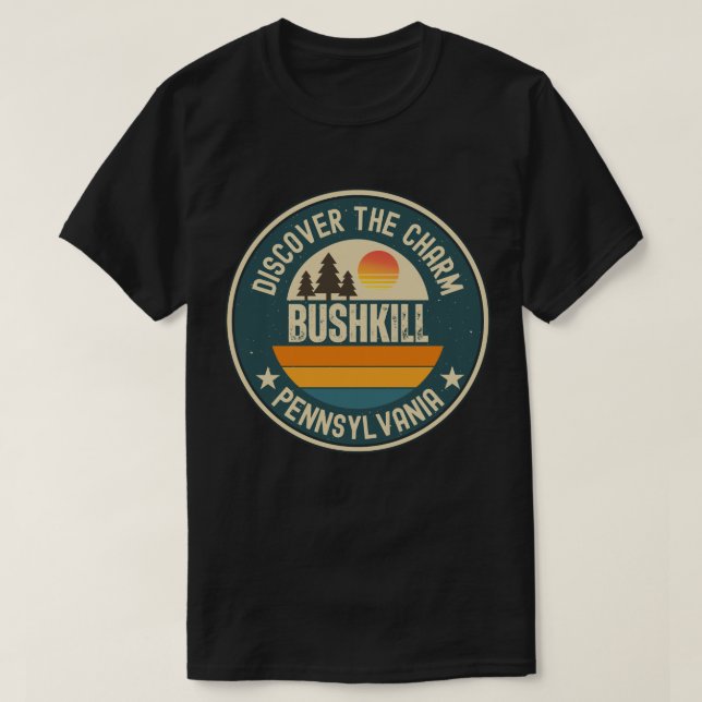 Camiseta Bushkill, Pensilvânia (Frente do Design)
