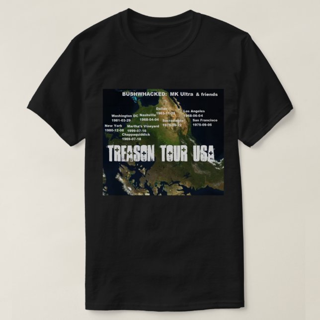 Camiseta Bushwhacked EUA (Frente do Design)