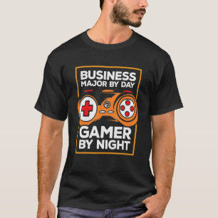 Camiseta Business Major By Day Gamer By Night Video Game Pl