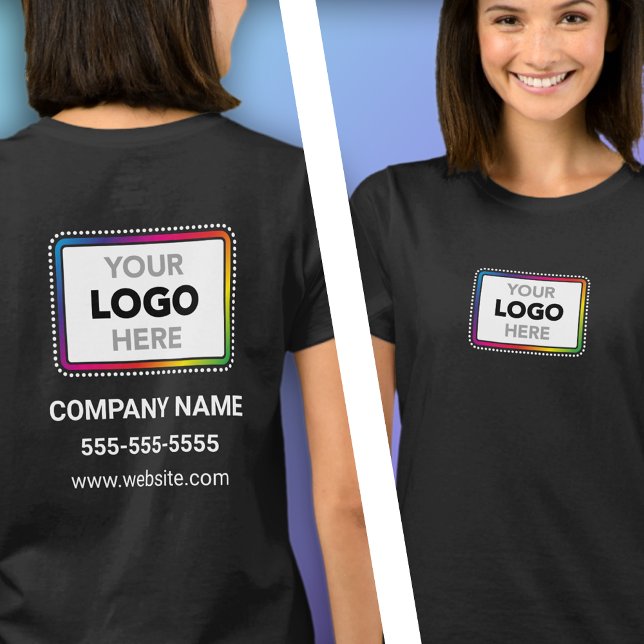 Camiseta Business Promo T-Shirt with Front and Back Logo (Criador carregado)