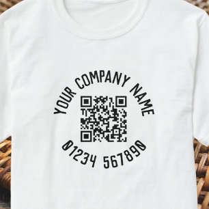 Camiseta Business Promotion With QR Code