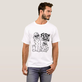 Camiseta BUSQUE ESTE Presente de Pai de Cachorro Engraçado